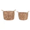 Transpac 13.75 In. Round Water Hyacinth Basket, Set Of 2 -Furniture GUEST 04d909f1 b708 419f a983 21d0de91a2e9