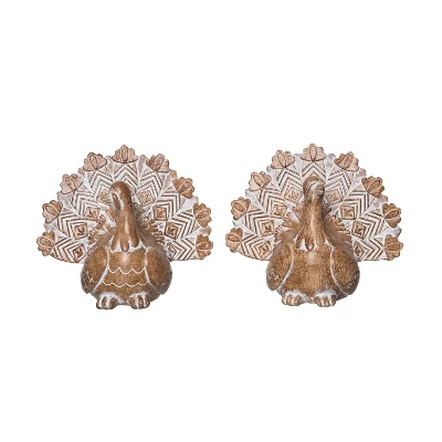 Transpac Large White-washed Turkey Figurine Set Of 2 Fall Harvest Home Decorations For Thanksgiving And Autumn 3 Transpac Large White-washed Turkey Figurine Set Of 2 Fall Harvest Home Decorations For Thanksgiving And Autumn