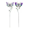 Transpac Metal Butterfly Yard Stakes Set Of 2 Decorative Garden Stakes Multicolored Indoor Outdoor Decor Gift Idea -Furniture GUEST 0f366850 e90d 4741 80c3 c7b97b0d99dc