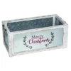 Transpac Metal 20 In. White Christmas Merry Container -Furniture GUEST 12a244e4 805b 4529 ab48 4176033d9665