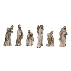 Transpac 3.75 In Multicolor Christmas Nativity Set Of 7 Elegant Decorative Polyresin Figures