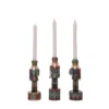 Transpac Resin Nutcracker Taper Candle Holder Set Of 3 Christmas Home Decor For Festive Candle Lighting -Furniture GUEST 20f9f79b 17f3 4379 b1a9 e3f548736f34