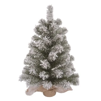 Transpac Artificial 24 In. Multicolor Christmas Snow Colorado Tree With Bagged Stand 3 Transpac Artificial 24 In. Multicolor Christmas Snow Colorado Tree With Bagged Stand