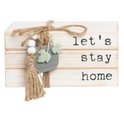 Transpac Wood 5.88 In. Green Harvest Pumpkin Book Stack