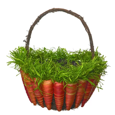 Transpac Foam 13 In. Multicolored Easter Carrot Basket 3 Transpac Foam 13 In. Multicolored Easter Carrot Basket