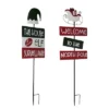 Transpac Metal Elf And North Pole Yard Stake Set Of 2 Christmas Home Decorations For Garden Iron Stakes -Furniture GUEST 41695de8 3061 4a25 a2ec b52ade637d93