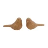 Transpac Set Of 2 Resin Wood Finish Bird Home Decorations For Spring Decorative Objects -Furniture GUEST 41f5c674 60c7 41e4 893b c73939cc55fb