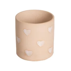 Transpac Ceramic Heart Pot Spring Home Decor Planter Perfect For Indoor And Outdoor Use