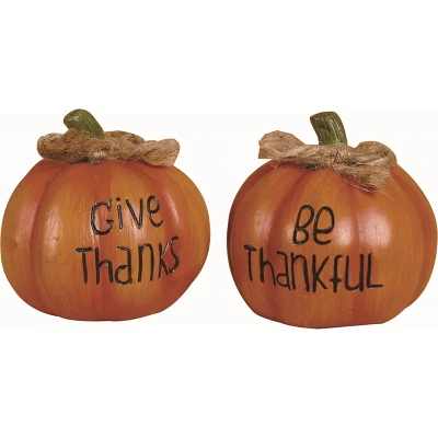 Transpac Resin Mini Pumpkin Set Of 2 Decorative Figurines Fall Harvest Orange Tabletop Decor For Autumn Celebrations 3 Transpac Resin Mini Pumpkin Set Of 2 Decorative Figurines Fall Harvest Orange Tabletop Decor For Autumn Celebrations