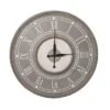 Transpac Wood Gray Everyday Wall Clock