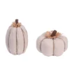 Transpac Foam 8 In. White Harvest Linen Pumpkin Set Of 2 -Furniture GUEST 6af29244 d35d 483f bbcb 3ad5185d7358