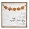 Transpac Wood 18.75 In. Multicolored Harvest Fall Blessings Slat Decor