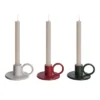 Transpac Dolomite Candle Holder Set Of 3 Multicolor Ceramic Taper Holders For Christmas Tabletop Or Mantel Decoration -Furniture GUEST 76e15034 ecf1 4425 83fb 11229bc7ff65