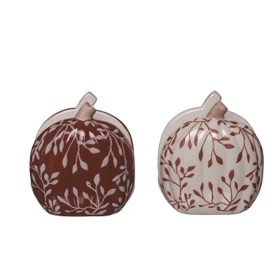 Transpac Ceramic Pumpkin And Vine Motif Sponge Napkin Holder Set 2 Fall Harvest Home Decorations For Autumn Thanksgiving 3 Transpac Ceramic Pumpkin And Vine Motif Sponge Napkin Holder Set 2 Fall Harvest Home Decorations For Autumn Thanksgiving