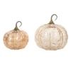 Transpac Glass Light Up Pumpkins With Petal Detail - Fall Decorative Objects For Home Decor And Seasonal Celebrations -Furniture GUEST 83d0b340 06fa 46a9 a494 6e42832db67d