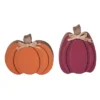 Transpac MDF Pumpkin Decor Set Of 2 Decorative Wood Sculptures For Fall Harvest Indoor Tabletop Autumn Home Decor -Furniture GUEST 860bfc21 7959 48d2 a754 d6c2543db478