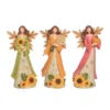 Transpac Sunflower Angel Figurine Set Of 3 Fall Harvest Home Decor Autumn Thanksgiving Decorative Objects Resin -Furniture GUEST 86ff1bff e881 4fff a012 9960c3c281ac