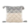 Transpac Cotton 16 In. Gray Everyday Pillow With Tassels -Furniture GUEST 87b6f7f4 da9e 4adb a272 fdfd6f8e1faf