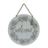Transpac Wood 16 In. Welcome Hanging Decor -Furniture GUEST 8b0ca40c 8579 4be7 98b1 8310b63f5d3c