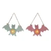 Transpac Resin LED Bat Wall Art Set Of 2 Halloween Decoration Green Battery Operated Prelit Indoor Use Home Decor -Furniture GUEST 8e764400 828d 4096 b565 f694cf84b2e3