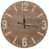 Transpac Wood Brown Everyday Simple Life Wall Clock -Furniture GUEST 91630bc8 5cfd 461a 987e 2afe0c1c7643