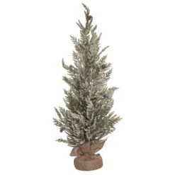 Transpac Artificial 36 In. Multicolor Christmas Relaxed Leaf Tree