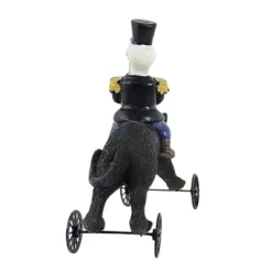 Transpac 5.5 Inch Halloween Wheelie Halloween Figurine , Halloween Decor Skull Crow Black Cat (1PC)