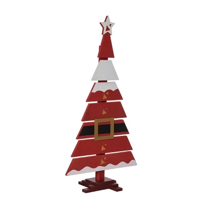 Transpac 30 In Multicolor Christmas Santa Uniform Outdoor Tree Decor MDF Decorative Object 3 Transpac 30 In Multicolor Christmas Santa Uniform Outdoor Tree Decor MDF Decorative Object