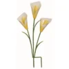 Transpac Metal 26" White Spring Calla Lily Yard Stake -Furniture GUEST b673163c 1618 46dc b46d a5c681868490