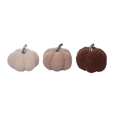 Transpac Neutral Plush Pumpkin Set Of 3 Fall Harvest Home Decorations For Autumn Thanksgiving Cotton Decor 3 Transpac Neutral Plush Pumpkin Set Of 3 Fall Harvest Home Decorations For Autumn Thanksgiving Cotton Decor