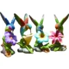 Transpac Set Of 4 Resin Hummingbird And Flower Figurines Spring Home Decorations Decorative Objects -Furniture GUEST e1c9a6b6 a618 43c0 9390 b4686ac9df11
