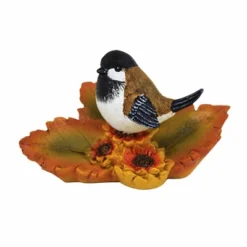 Transpac 3.5 Inch Autumn Bird On Leaf , Fall Leaves Spotted Towhee (1PC) -Furniture GUEST f225a92b bf2d 4280 a7ca 313af34b047c