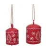 Transpac Metal 11.25 Inch Red Christmas Embossed Bell Set Of 2 For Holiday Decor Bells And Wind Chimes Iron -Furniture GUEST fade2496 b6cb 414d 8c90 e4b0c15729d4